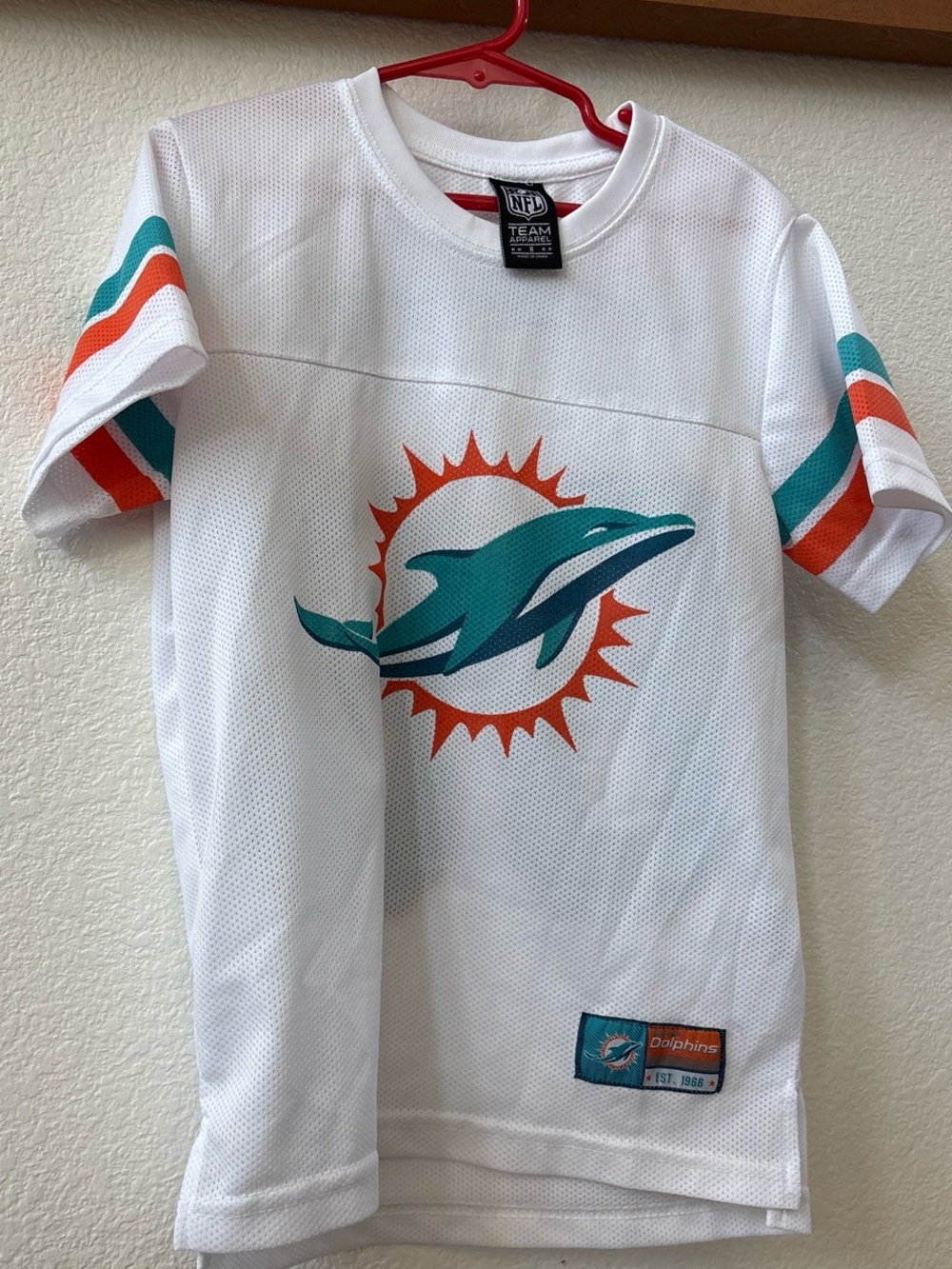 Kids Miami Dolphins Ultra Game Youth NFL Official Super Soft Mesh Jersey T-Shirt
